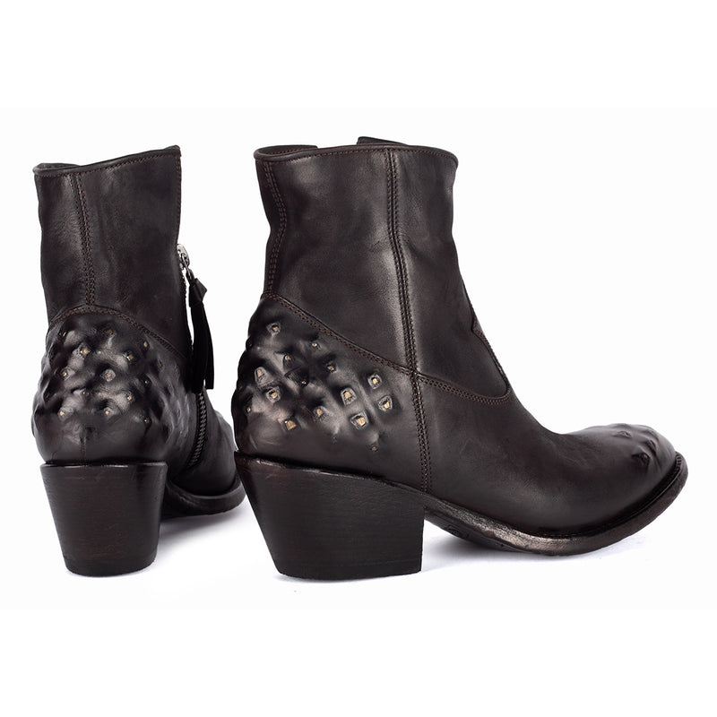 ISABEL 88002<br>Studded Black Ankle Boots