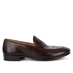 BRIAN 61011<br>Dark brown horse loafers
