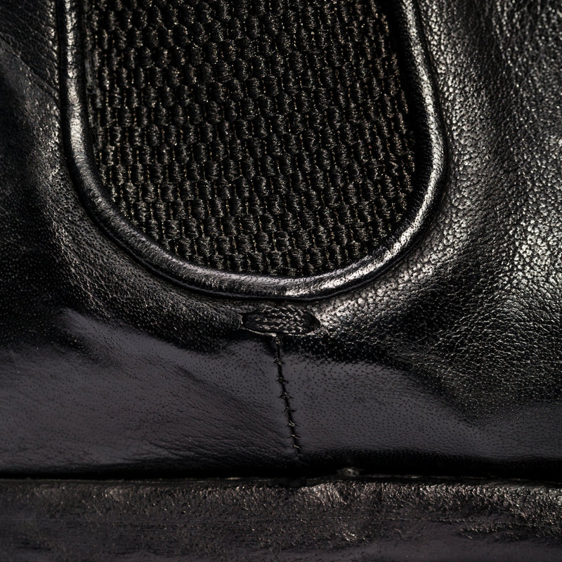 EVITA 510 , Black chelsea boots washed and dyed buffalo leather , vista 3