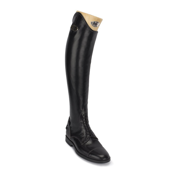 LEONARDO<br>Standard riding boot in black calfskin [40 - 45]