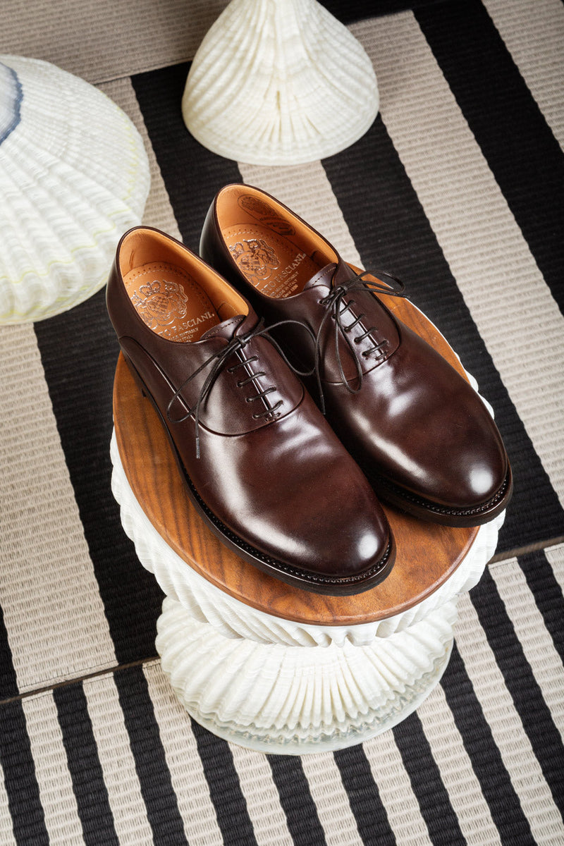 ETHAN 83000<br> Brown calf oxford shoes