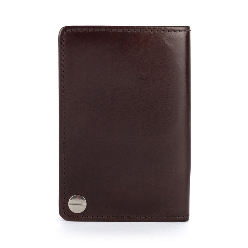 Brown Card Holder with pull-out inserts